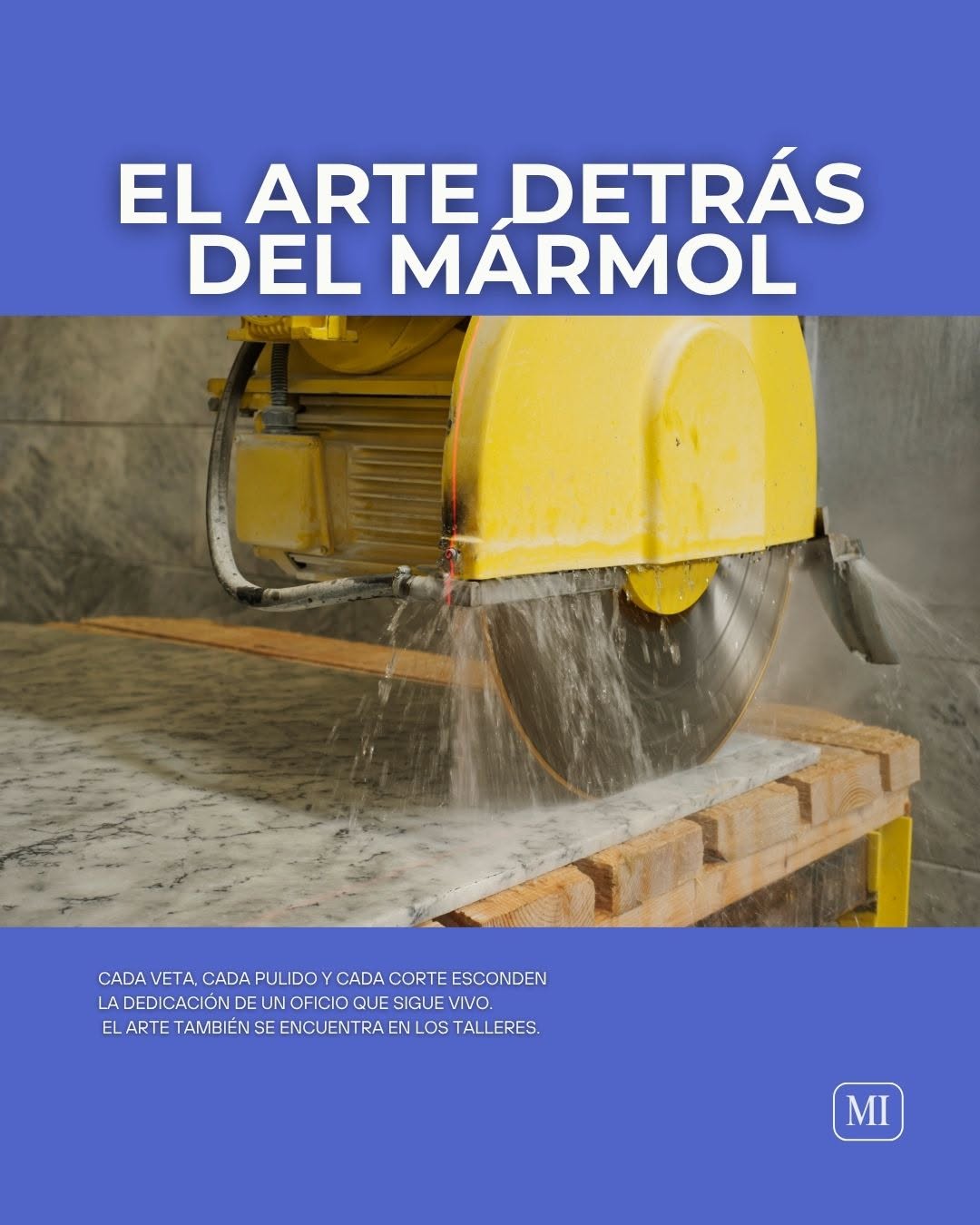 cortando mármol