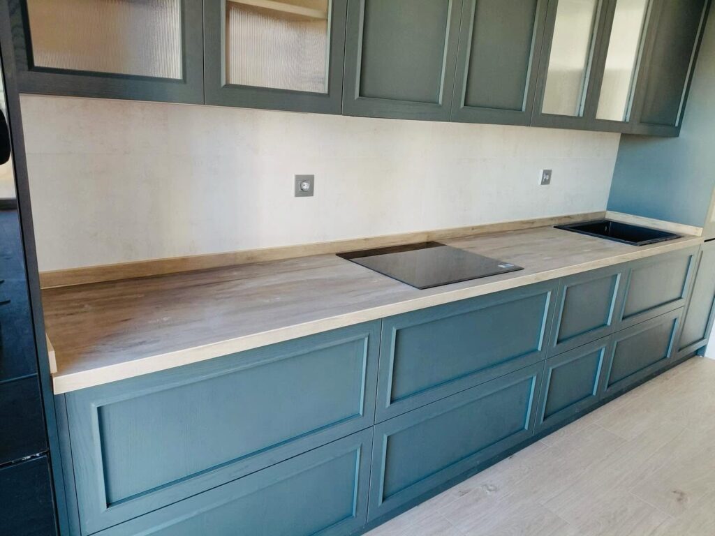 Encimera de cocina Laminam efecto madera