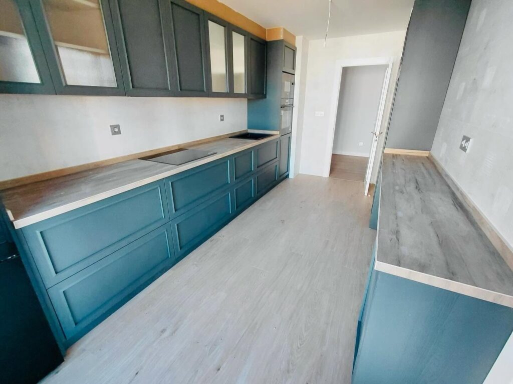 Encimera de cocina Laminam efecto madera
