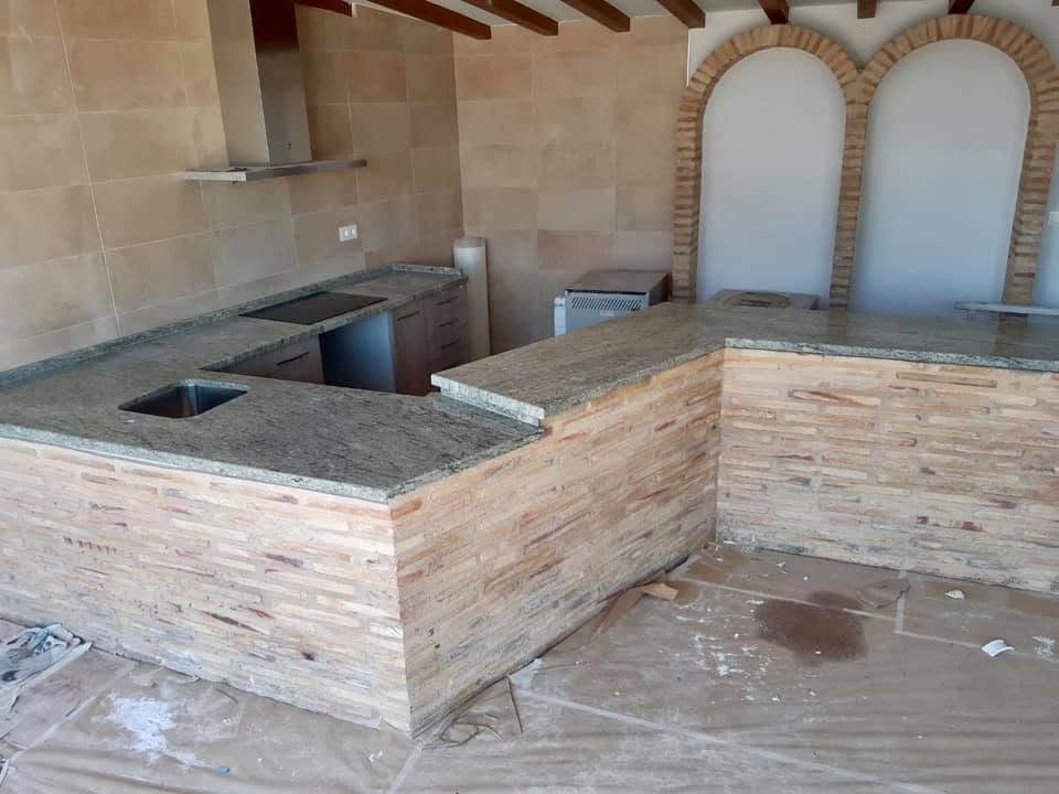 Encimera de granito para cocina y barra de merendero